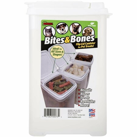 BUDDEEZ 3.5 qt. Bites & Bones Treat Canister BU379449